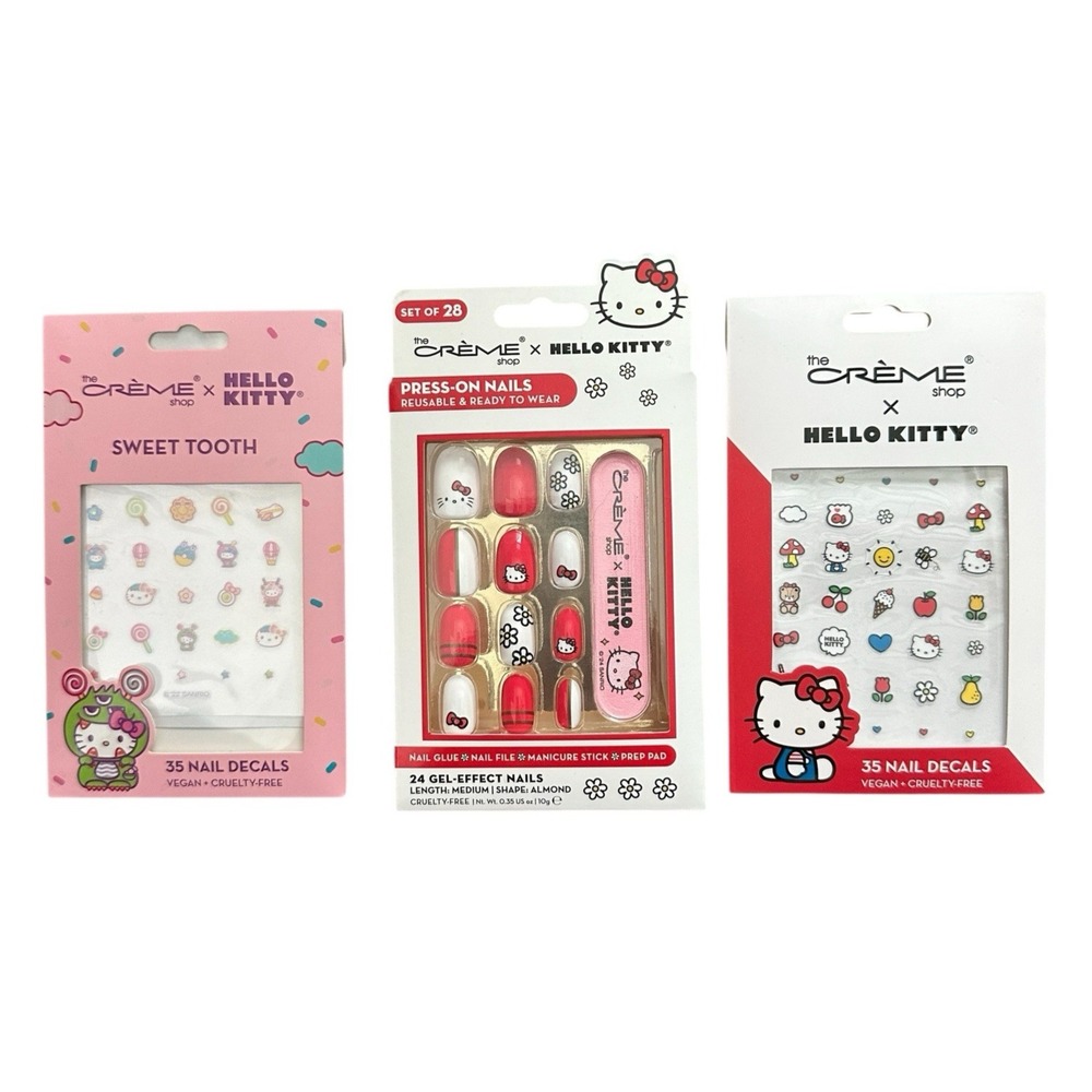 The Creme Shop x Hello Kitty Press on Nails 70‎ Nail Decals